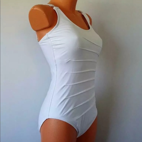 CALVIN Klein Starburst One Piece Swimsuit - Picture 3 of 5